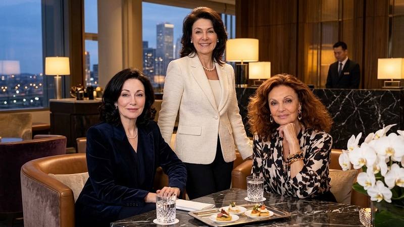 Safra Catz and Diane von Furstenberg